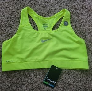 Nike Highlighter Yellow Sports Bra